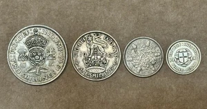 Lotto 4 pezzi monete argento inglesi come da foto (lotto 992) - Foto 1 di 4