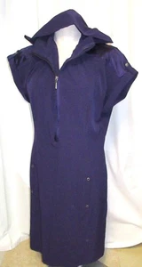 Zenergy Chicos ~  PUPLE HOODED ZIP DRESS  ~ size 1.5 or M / 10 - Picture 1 of 5