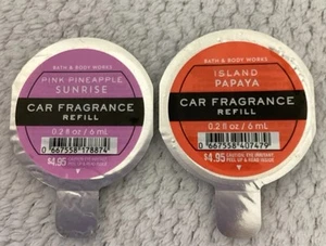 Bath & Body Works~Island Papaya/Pink Pineapple Sunrise Fragrance Discs Set Of 2 - Picture 1 of 2