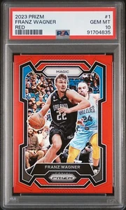 Panini Prizm Franz Wagner 2023 rojo/299 PSA 10 GEMA como nuevo Orlando Magic POP 1 - Imagen 1 de 2