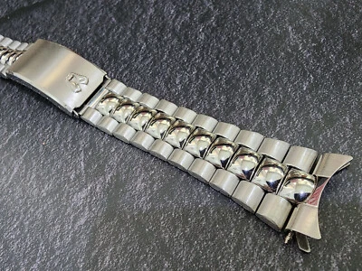 PULSERA RADO VINTAGE 20MM Piezas Finales Curvas Viaje Caballo Dorado, Caballo Morado. Foto 1 de 4