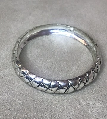 Lauren By Ralph Lauren Silver Weaved Design Bangle Bracelet - Image 1 of 4