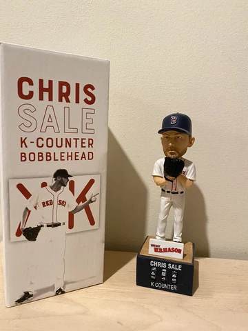 NIB 2018 Boston Red Sox Chris Sale K-Counter Strikeout Bobblehead SGA MLB Fenway Cover