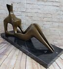 Rare Henry Moore sculpture Home Office Decoration Bronze Sculpture Statue Figure