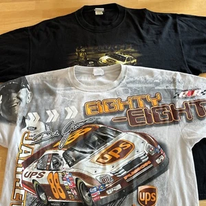VTG Chase Dale Jarrett NASCAR  T Shirt #88 Nascar UPS XL Full Print Lot Of 2 T’s - Picture 1 of 22