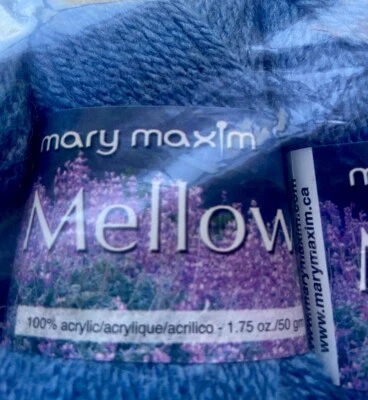 Mary Maxim ~Mellowspun ~soft sport DK SLATE BLUE yarn 1.75oz/ 160yds Brand New - Image 1 of 4