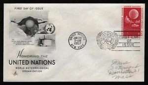 UN #50 8c World Meteorological Org., Art Craft FDC **ANY 5=FREE SHIPPING** - Picture 1 of 1