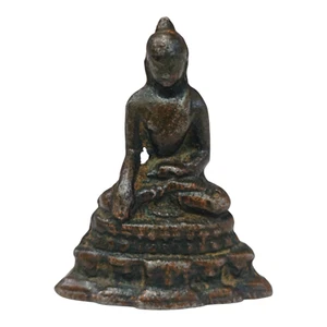 Vintage alte antike sehr seltene indische Eisen Gott Buddha Figur / Statue Sammlerstück - Bild 1 von 8