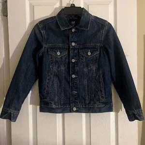 GAP Kids boys Denim jean jacket Medium wash Size MEDIUM/8-10 - Picture 1 of 5