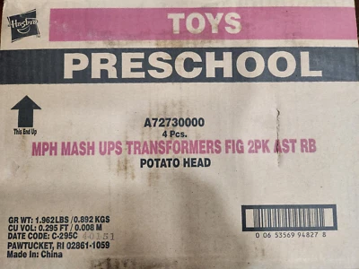 2 MR.POTATO HEAD OPTIMUS  PRIME & 2 STARSCREAM MIXABLE MASHABLE ORIGINAL BOX - Image 1 of 4