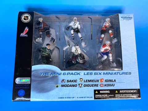 2004 McFarlane "The Mini 6-Pack #2 - Sakic, Lemieux, Iginla" Action Figures Cover