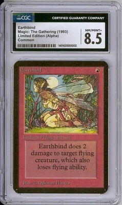 MAGIC THE GATHERING EARTHBIND ALPHA 1993 CGC 8.5 NM/MINT - Image 1 of 2