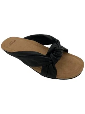 Earth Origins 皮革懒人结凉鞋 Billie 黑色 — 第 1/3 张图片