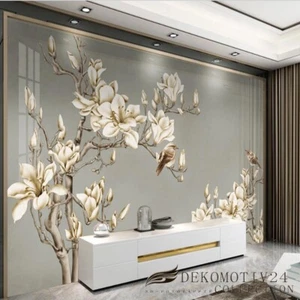 Vlies Fototapete Wandtapete Wandbilder Modernes Stil Blumenmuster 2143 - Picture 1 of 4