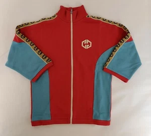 Gucci Girls Red/Blue Sports Zip-Up Kimono Sweatshirt 10 Women XS 596226 6095 - Picture 1 of 6