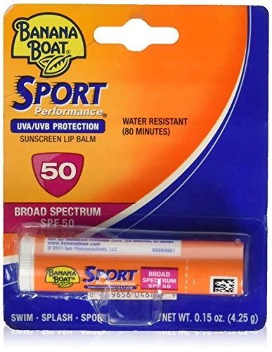 Paquete de 12 bálsamos labiales protectores solares Banana Boat Sport Performance FPS 50,15 OZ cada uno Foto 1 de 1