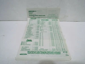 VINTAGE MECCANO 1977 HANDELSVERKAUFSAUFTRAGSFORMULAR ORIGINAL UNBENUTZT TOP (B206) - Bild 1 von 2