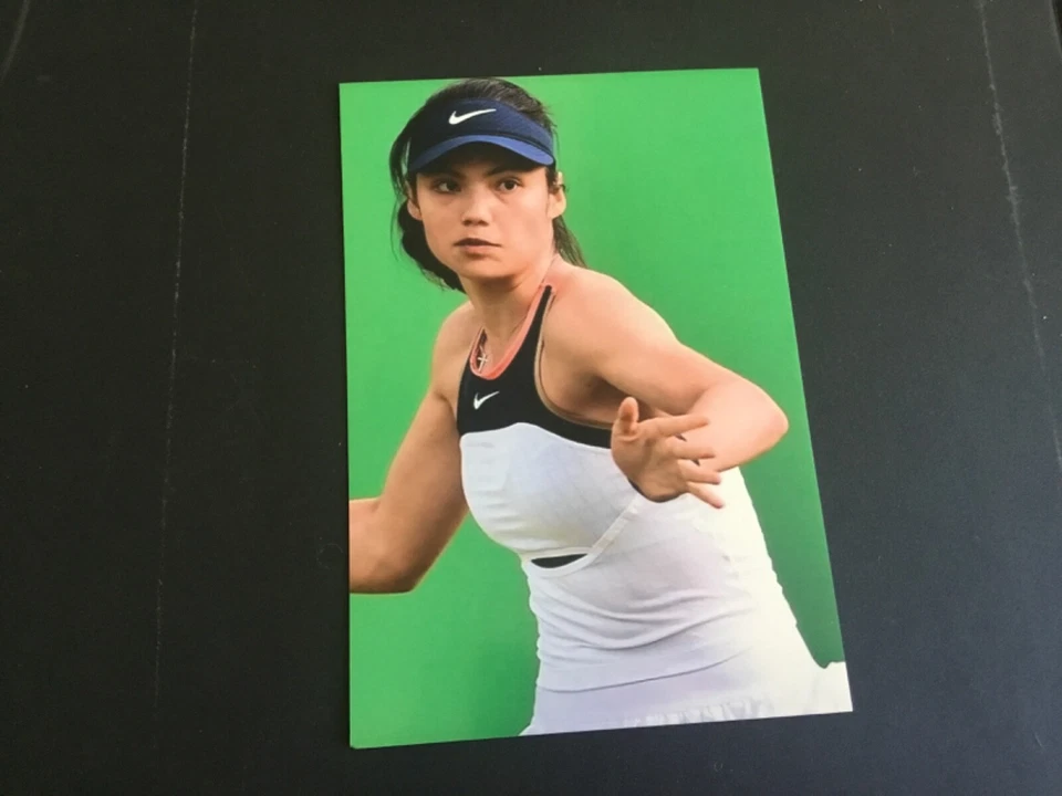 网球超级明星 EMMA RADUCANU 4 x 6 光面照片打印 罕见 — 第 1/1 张图片