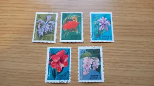 Russia CCCP Soviet Union 1971 Tropical Flowers SG4010-4014 Full set used XF/X - Picture 1 of 1