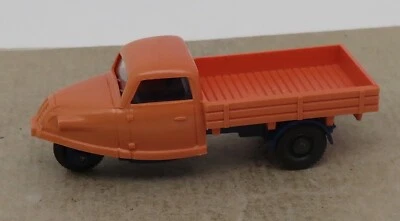 B Micro WIKING Ho 1/87 Goli Triciclo Rosso Salmone Sbiancato #330 - Immagine 1 di 4