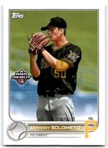 2022 TOPPS PRO DEBUT ANTHONY SOLOMETO FCL PIRATES #PD-34