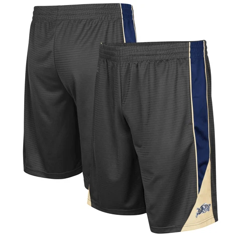Men's Colosseum Charcoal Navy Midshipmen Team Turnover Shorts Cover