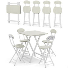 Indoor Outdoor Foldable Kitchen Dining Table Chairs Game Night Picnic Patio Unit