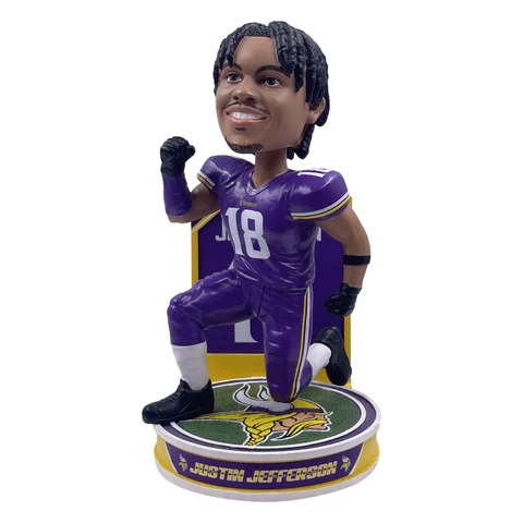 Justin Jefferson #18 Minnesota Vikings Hero Series 8" Bobblehead Cover