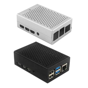 for Raspberry Pi 4 Model B Alloy Case Passive Cooling Aluminum Protective Shell - Bild 1 von 13
