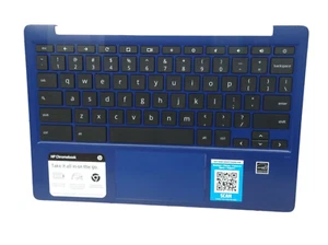 M15729-001 HP PALMREST TOP COVER W/TOUCHPAD INDIGO BLUE 11A-NA0036NR "GRADE C" - Picture 1 of 5