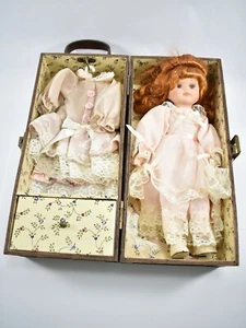 LASTING IMPRESSIONS Companion Collection Doll Wooden Trunk With EXTRAS - Picture 1 of 11