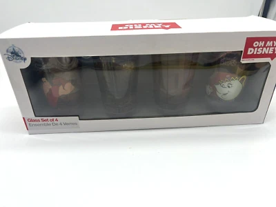 Conjunto de copos Disney Store Beauty and the Beast 4 peças Oh My Disney novo na caixa - Imagem 1 de 4