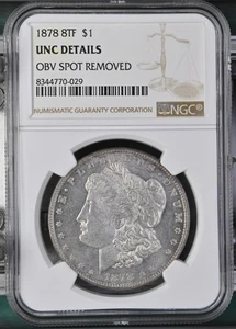 1878 8TF Morgan Dollar NGC Certified UNC Details - Picture 1 of 2