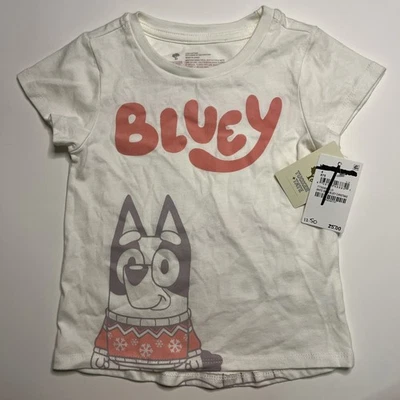 Tucker & Tate Bluey Holiday Hooray Christmas Shirt Size 6 NWT - Image 1 of 4