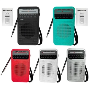 Radio Portable Pocket FM Radio Battery Operated Electronics With Beneficial - Picture 1 of 17