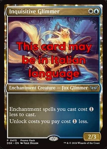 MTG INQUISITIVE GLIMMER 415 EXC - BARLUME CURIOSO - DSK X IT - MAGIC - Picture 1 of 1