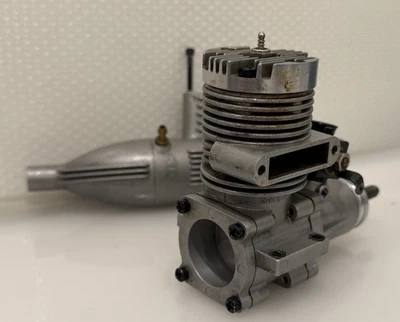 HB .40 PDP Two 2 Stroke Glow RC Airplane Engine Perry Carburetor W/ K.B Muffler - Image 1 of 4