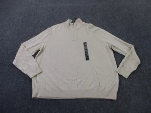 Banana Republic Sweater Mens XL Beige Wool Outdoor Pullover Classic Preppy NEW - Picture 1 of 14