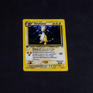 Vintage Pokemon TCG Neo Genesis - Ampharos 1st Edition Holo Rare - Near Mint - Bild 1 von 2