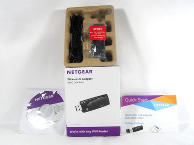 Netgear WNDA3100 USB Wireless N Adapter N600 Dual Band - Factory Sealed - Image 1 of 3