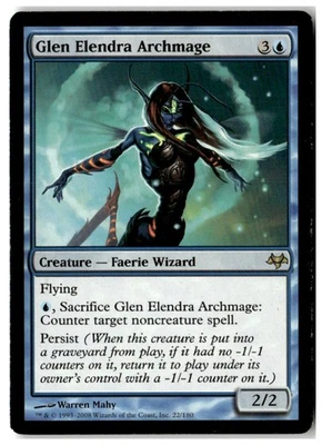 MTG Glen Elendra Archmage - Eventide  Heavily Played English - Image 1 of 2