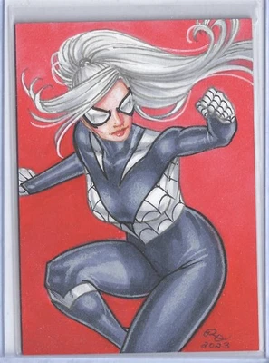 PSC Sketch by Rhiannon Owens Black Cat Spider-Man SFC - Image 1 of 2