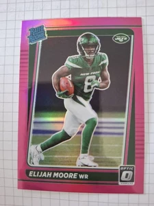 2021 Panini Donruss Optic - Rated Rookie Elijah Moore #216 Pink Prizm (RC) - Bild 1 von 2