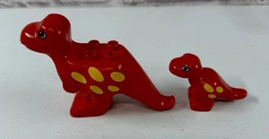 *MINT* Lego Duplo Jurassic World Dinosaur Adult Red Tyrannosaurus Rex With Baby - Picture 1 of 1