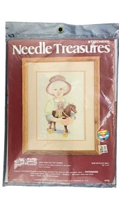 Vintage Needle Treasures Crewel Embroidery Kit Jody And The Toy Horse 00558 - Picture 1 of 4
