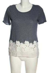 ONLY Maglia scollo a barca Donna Camicia Taglia IT 40 grigio ardesia-bianco - Foto 1 di 5