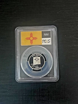 2008-S Silver Proof New Mexico State Quarter-PCGS PR 70 DCAM-State Flag - Image 1 of 2