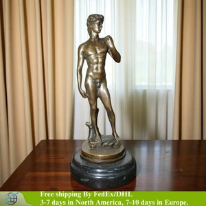 Bronze David Statue Bronze Michelangelo`s Sculpture of David Famous Home Decor - Picture 1 of 7