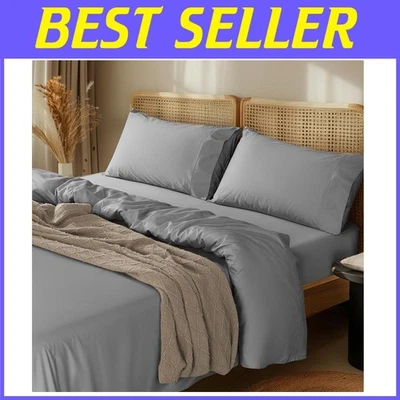 Juego de sábanas de lujo 100 % algodón egipcio - tamaño queen, 1000 TC Foto 1 de 4