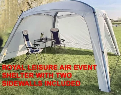 Inflatable Event Shelter & 2 Side Walls 3.5m Royal Leisure Gazebo Shelter Air